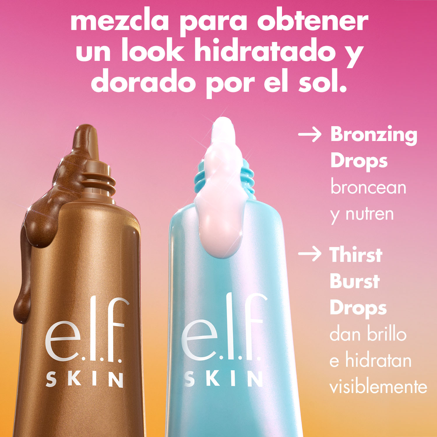 E.L.F. THE HOTTEST DROPS DUO (DÚO DE SÉRUM ILUMINADOR Y BRONCEADOR EN FORMATO VIAJE)